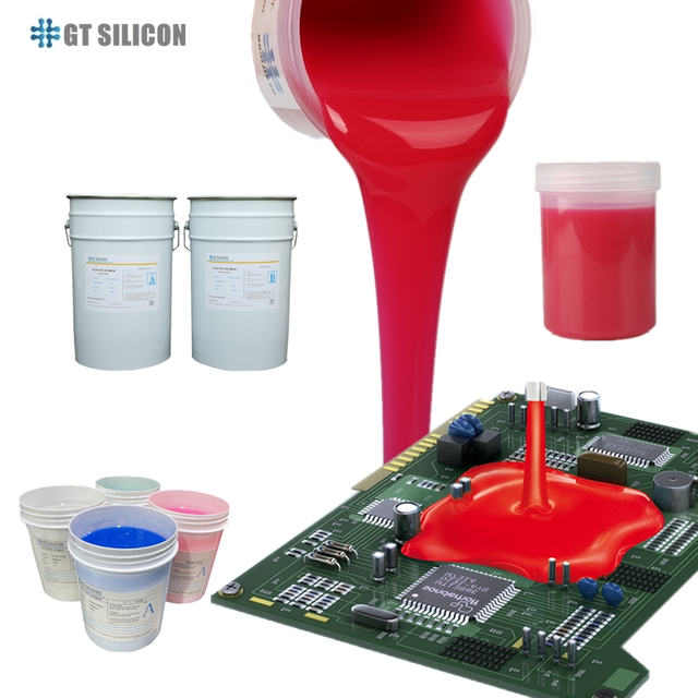 Hoogwaardige conforme Coasting Siliconen Rubber Liquid RTV2 voor industriële elektronische PCB -bord